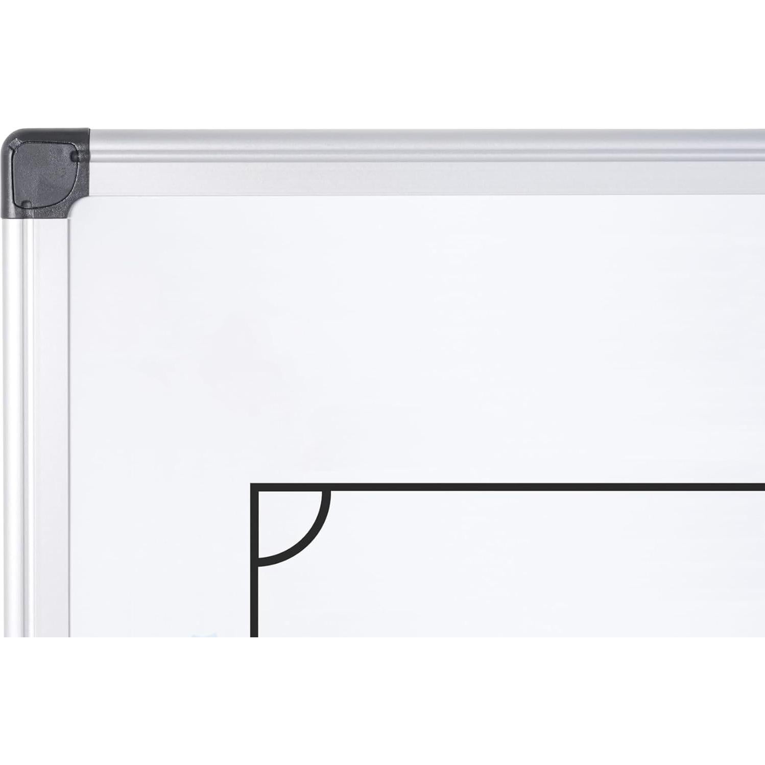 Tablero Magnético Bi-Office 90x60cm Acero Lacado Fútbol