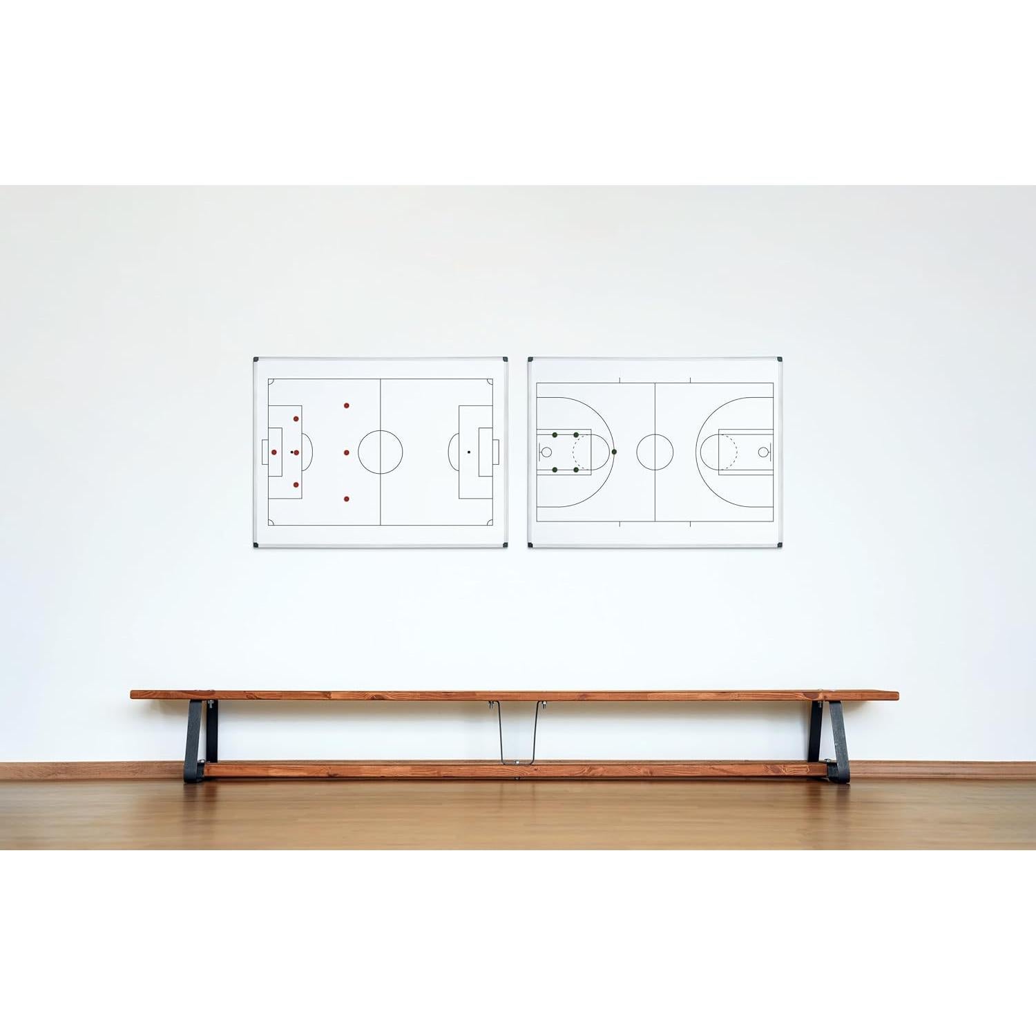 Tablero Magnético Bi-Office 90x60cm Acero Lacado Fútbol