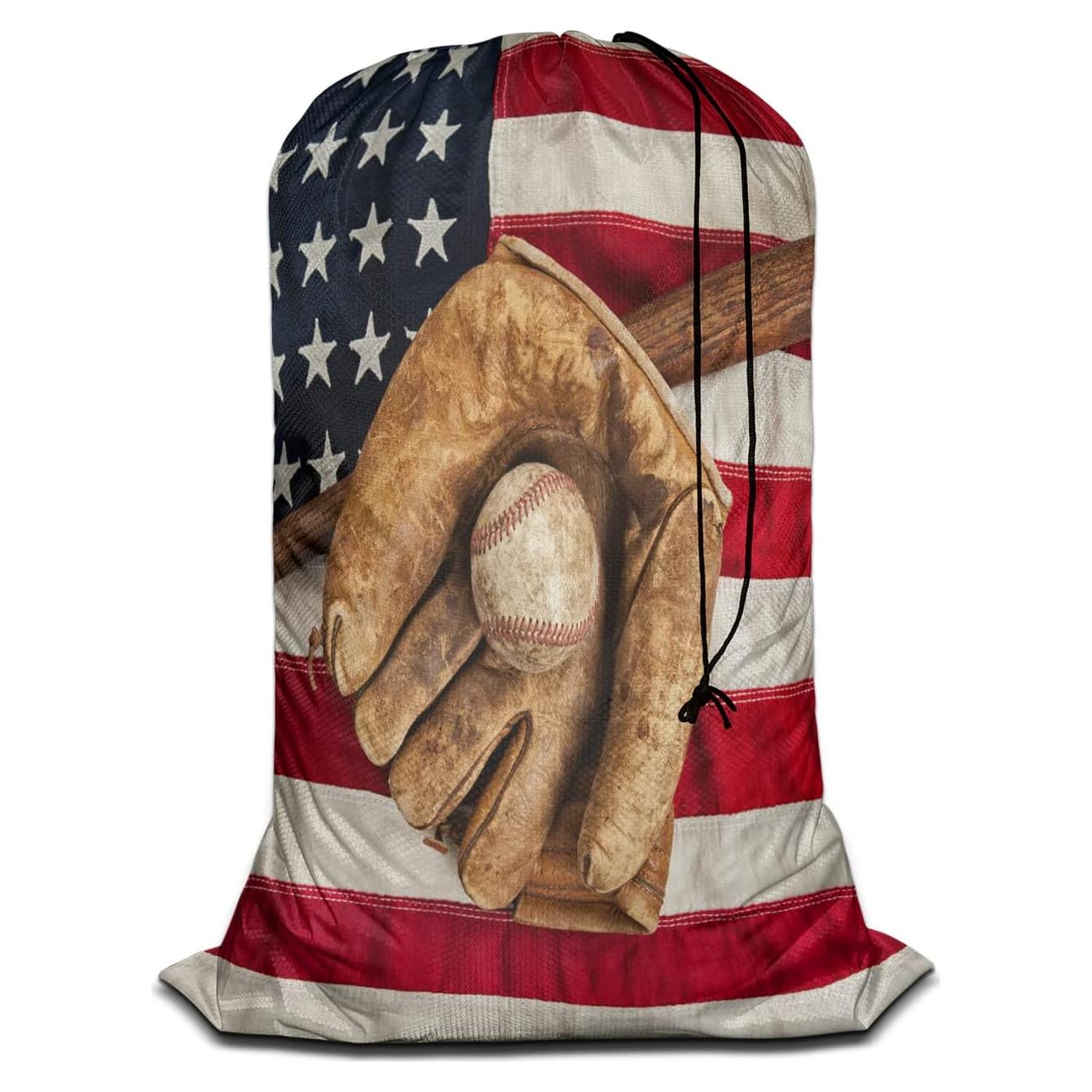 Bolsa de lavandería grande Swono 71x102 cm bandera americana