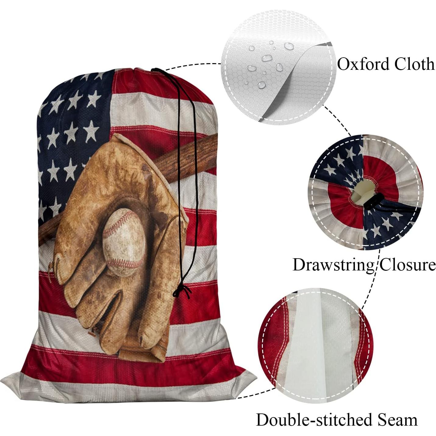 Bolsa de lavandería grande Swono 71x102 cm bandera americana