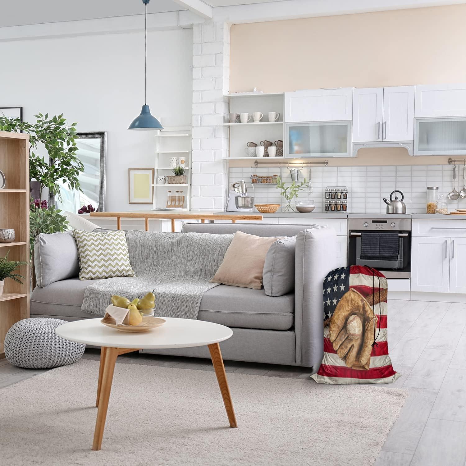 Bolsa de lavandería grande Swono 71x102 cm bandera americana