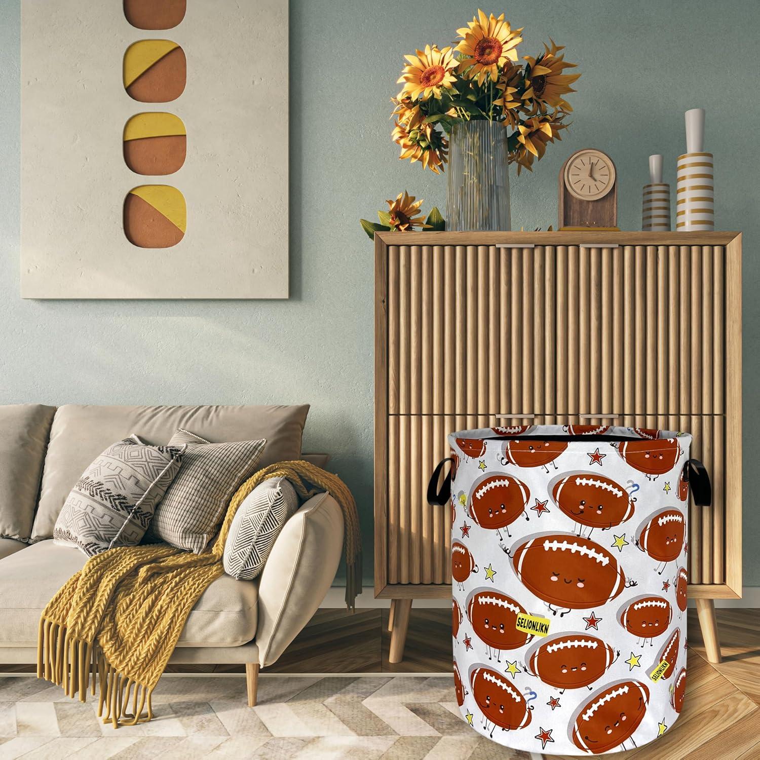 Cesta de Ropa Plegable SELIONLIKN 48 cm Tela Oxford