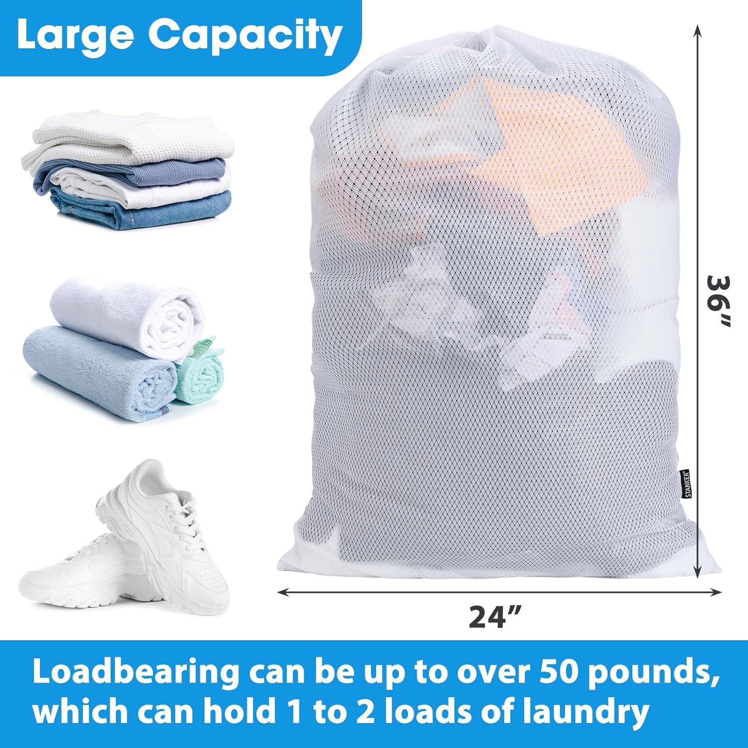 Bolsa de Lavandería de Malla STANKER XL 61x91 cm Resistente