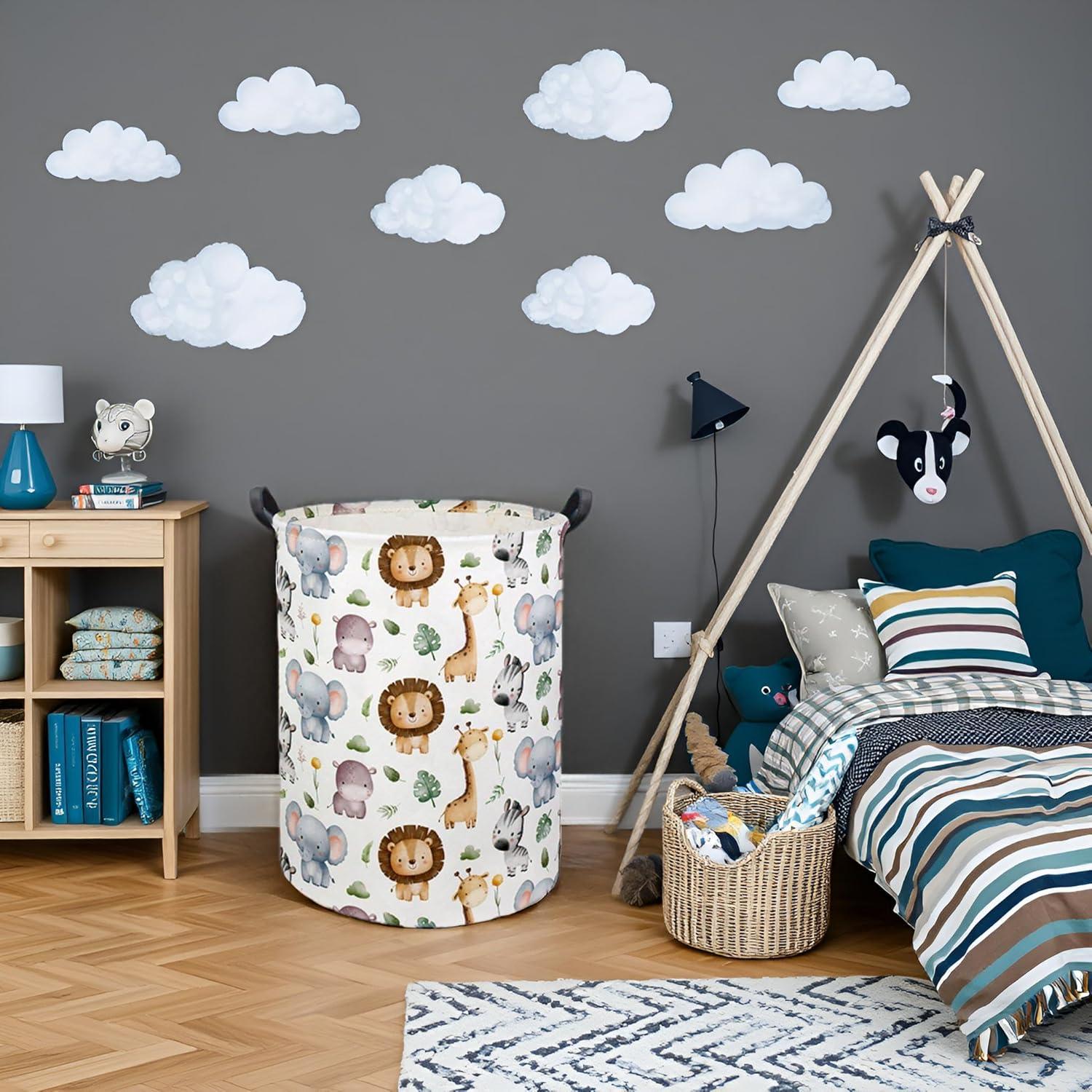 Cesta de Lavandería para Bebés HIYAGON 50x40 cm Diseño Animal