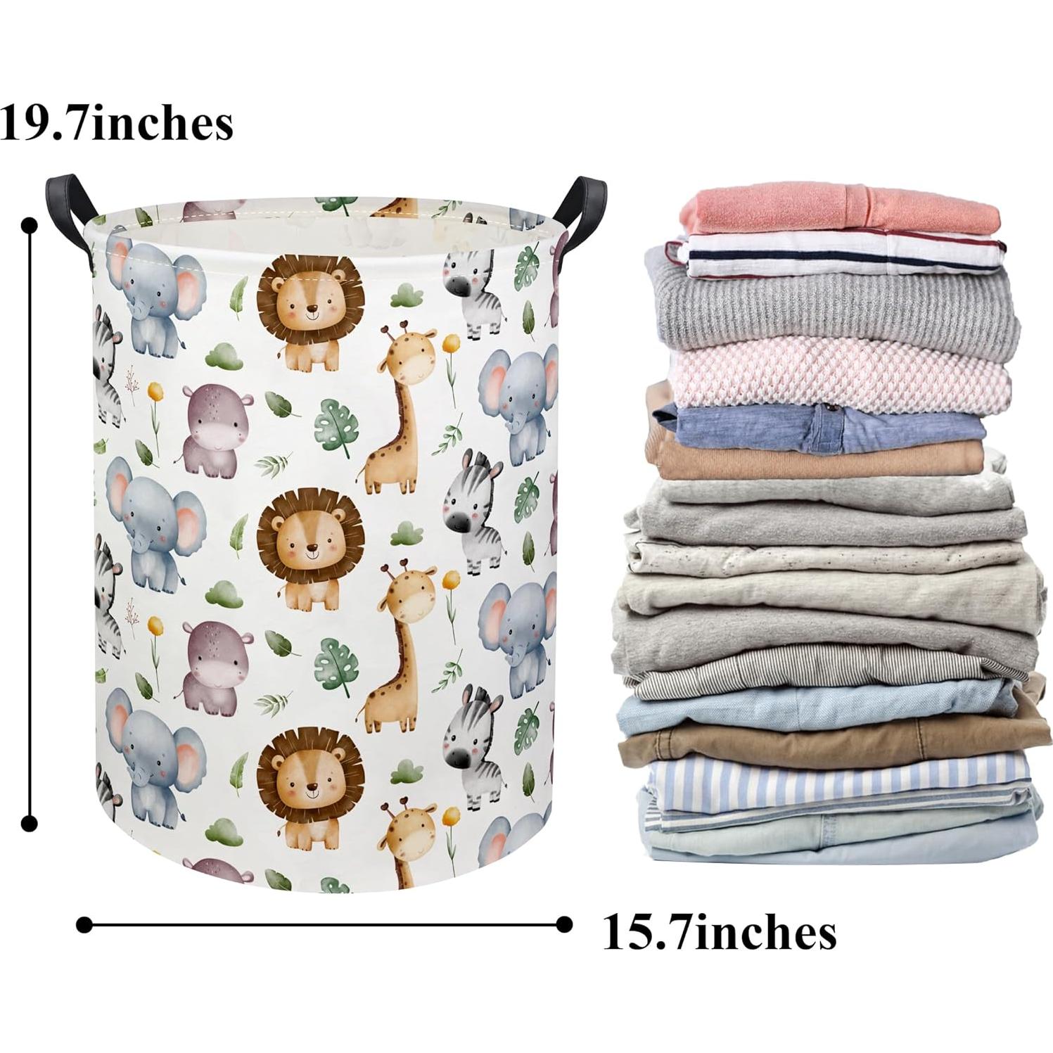 Cesta de Lavandería para Bebés HIYAGON 50x40 cm Diseño Animal