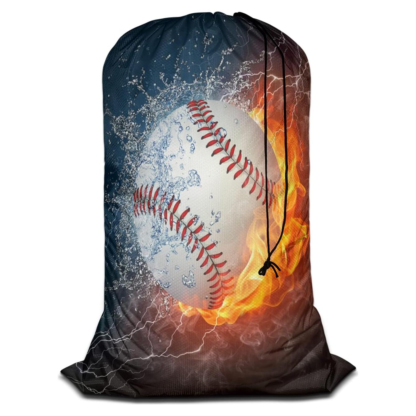 Bolsa de Lavandería Swono 28x40 cm Impresión Béisbol 3D