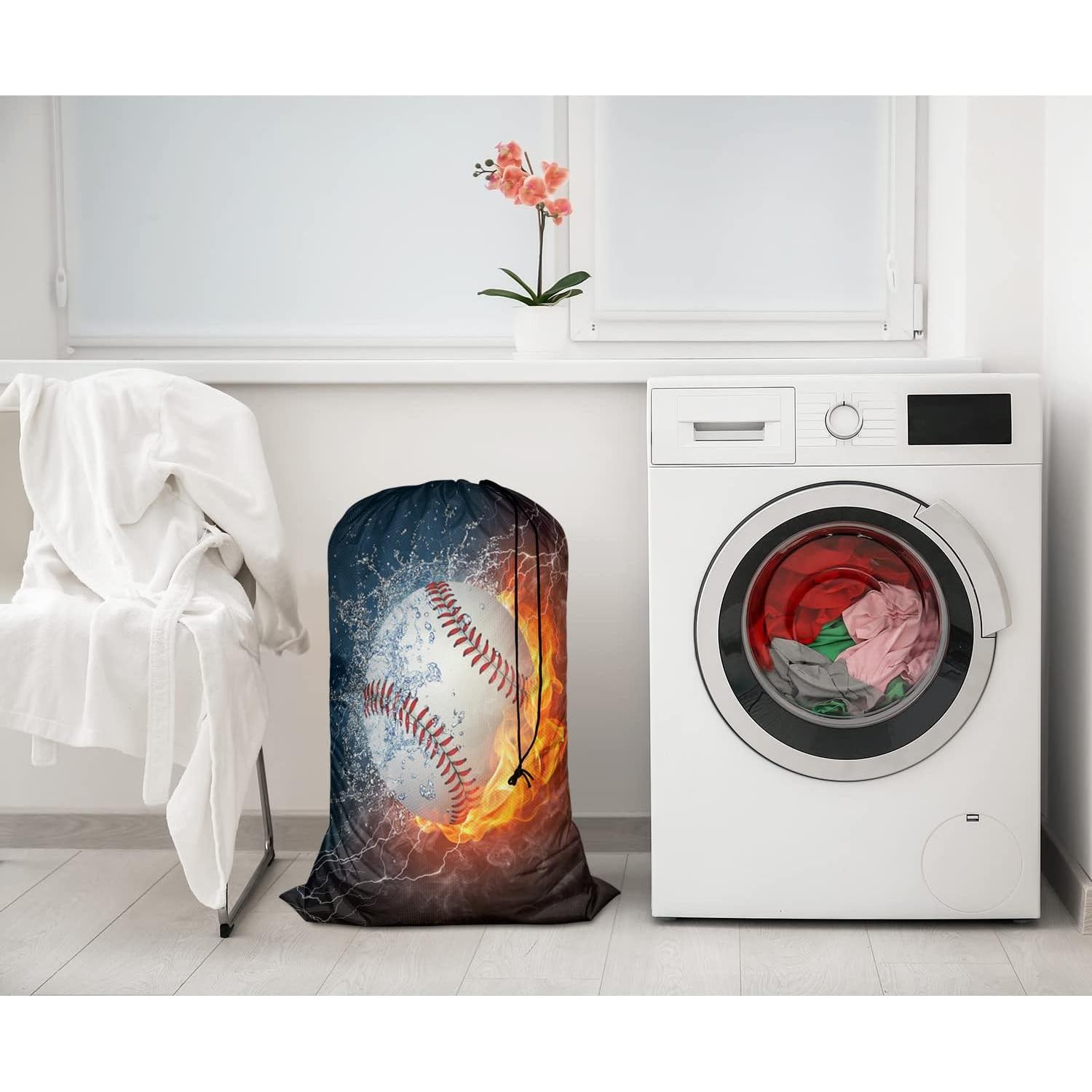 Bolsa de Lavandería Swono 28x40 cm Impresión Béisbol 3D