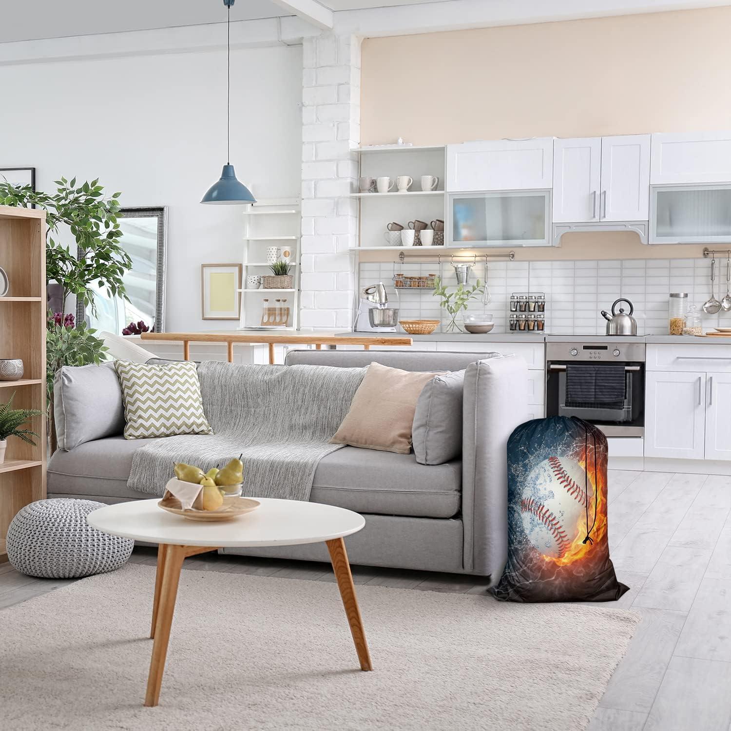 Bolsa de Lavandería Swono 28x40 cm Impresión Béisbol 3D