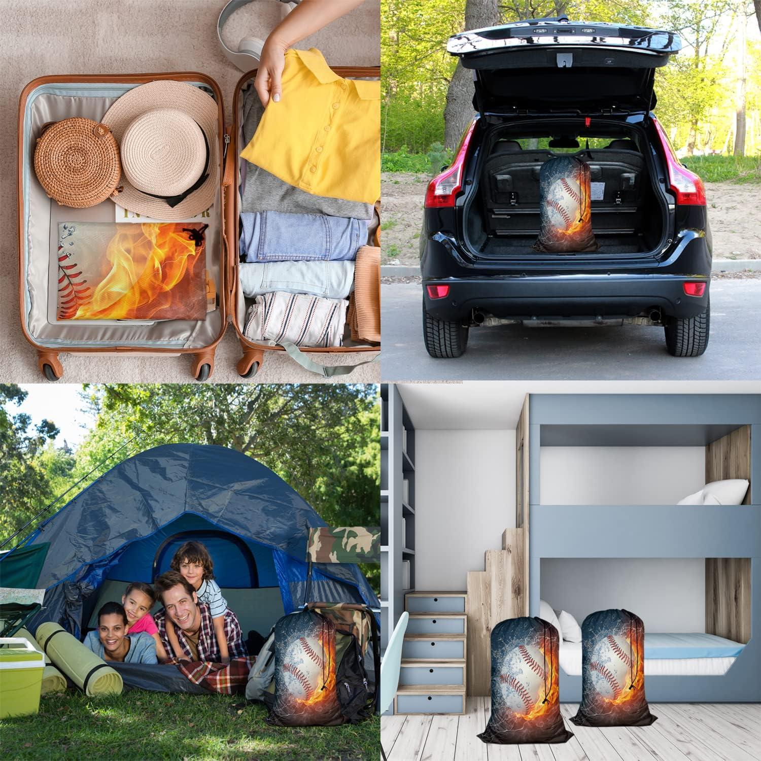 Bolsa de Lavandería Swono 28x40 cm Impresión Béisbol 3D