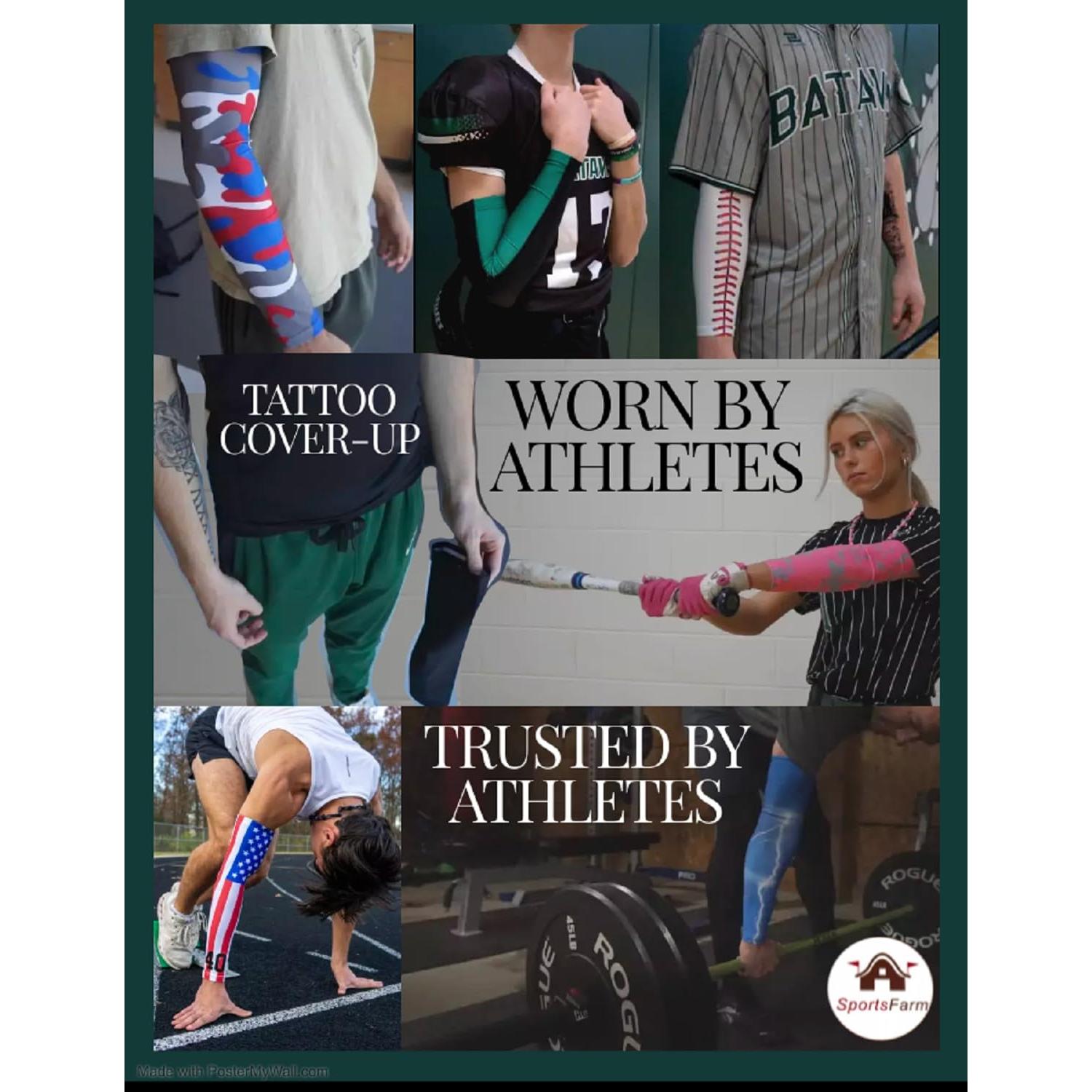 Manguito de Compresión Deportivo Personalizado Sports Farm - Rojo