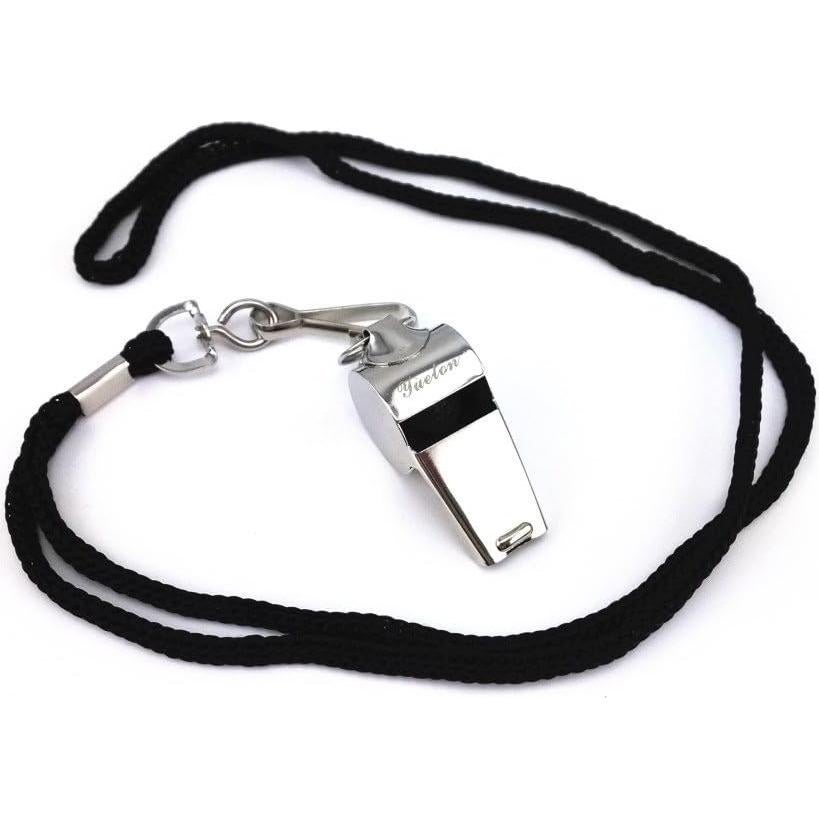 Silbatos de Emergencia Yueton de Acero Inoxidable - Paquete de 6