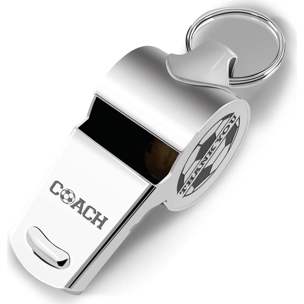 Silbato Deportivo fkovcdy de Acero Inoxidable con Cordón