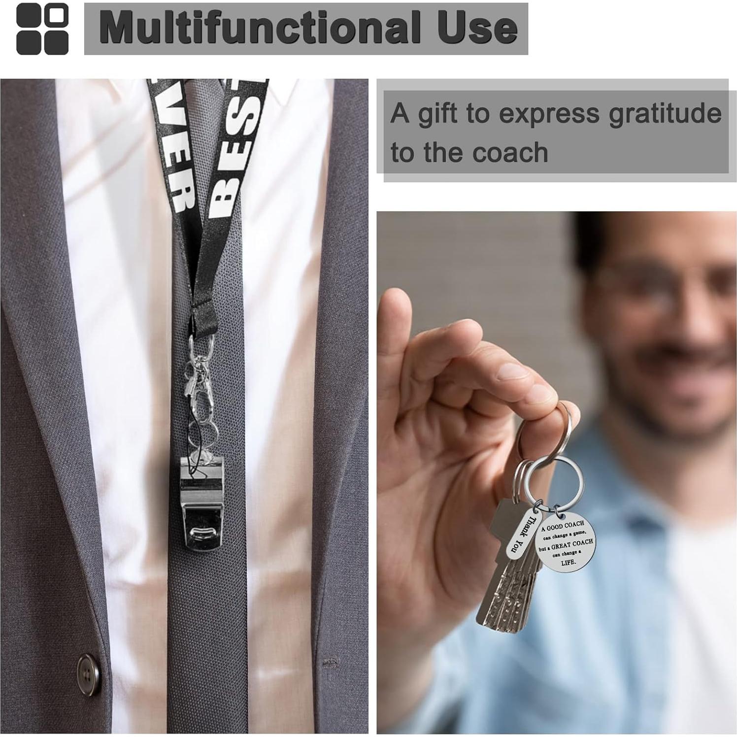 Silbato de Entrenador Otuuz con Cordón y Llavero Regalo