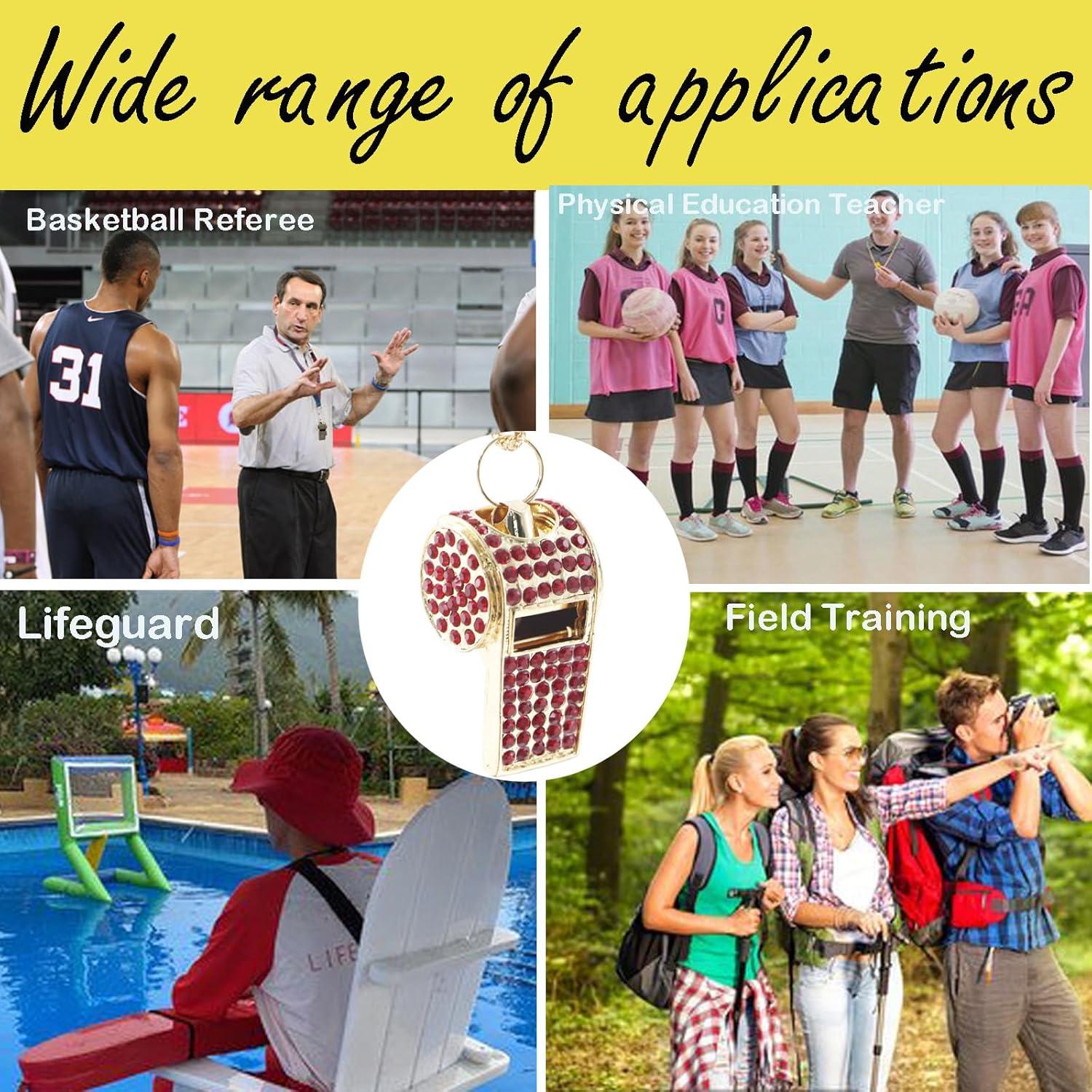 Silbato de Cristal Brillante QUJIFETU con Collar 76.2cm