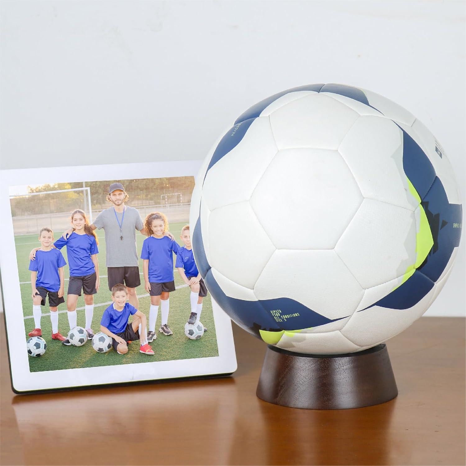 Soporte de Exhibición de Madera HillSpring - 2 Tonos para Balones