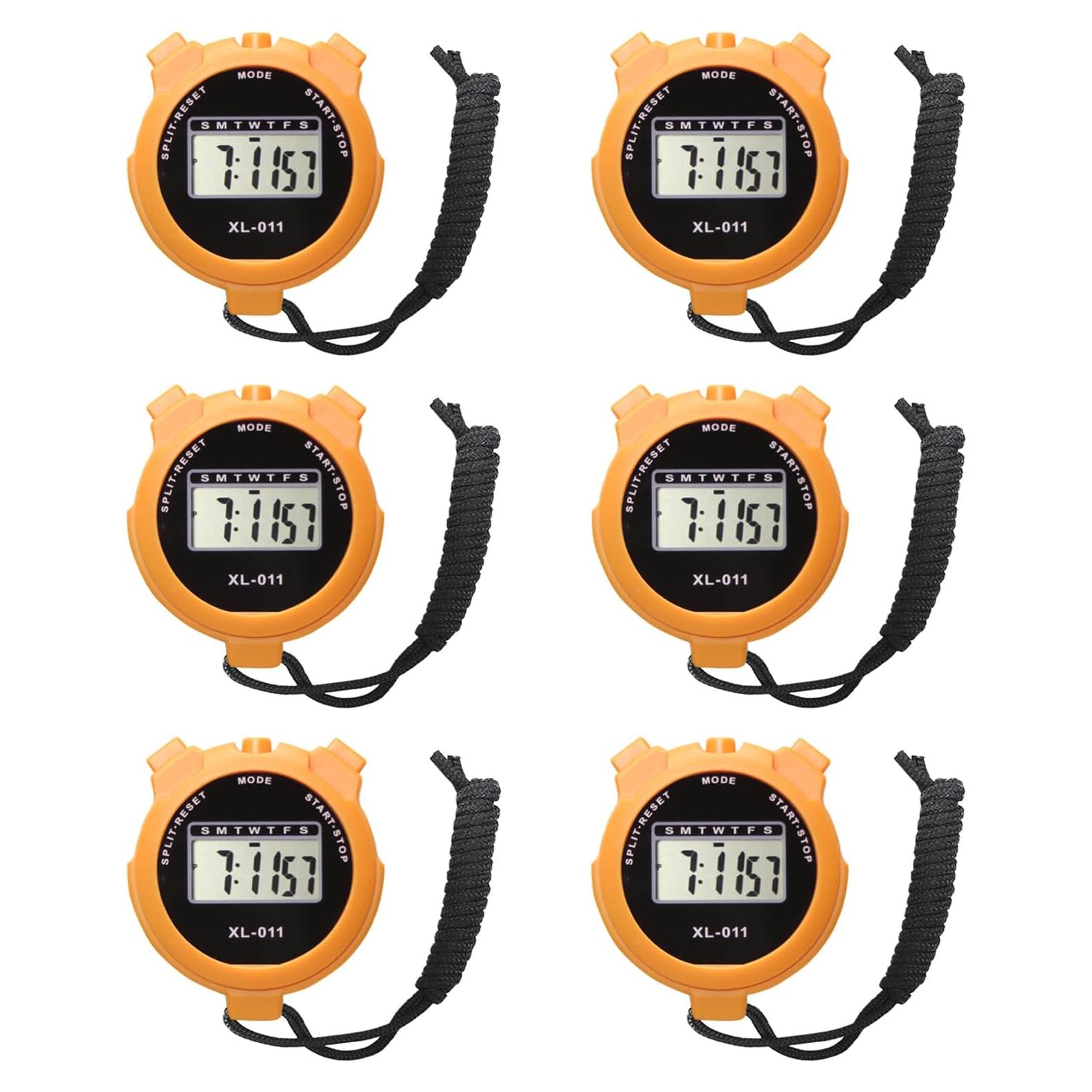 Cronómetro Digital Deportivo HYNNIO Multifuncional 6 Paquetes