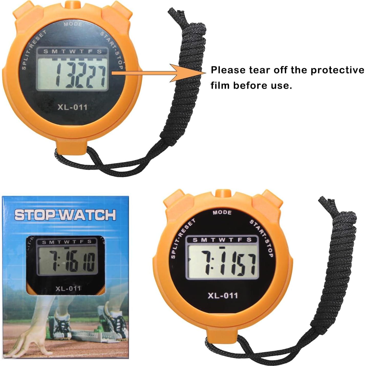 Cronómetro Digital Deportivo HYNNIO Multifuncional 6 Paquetes