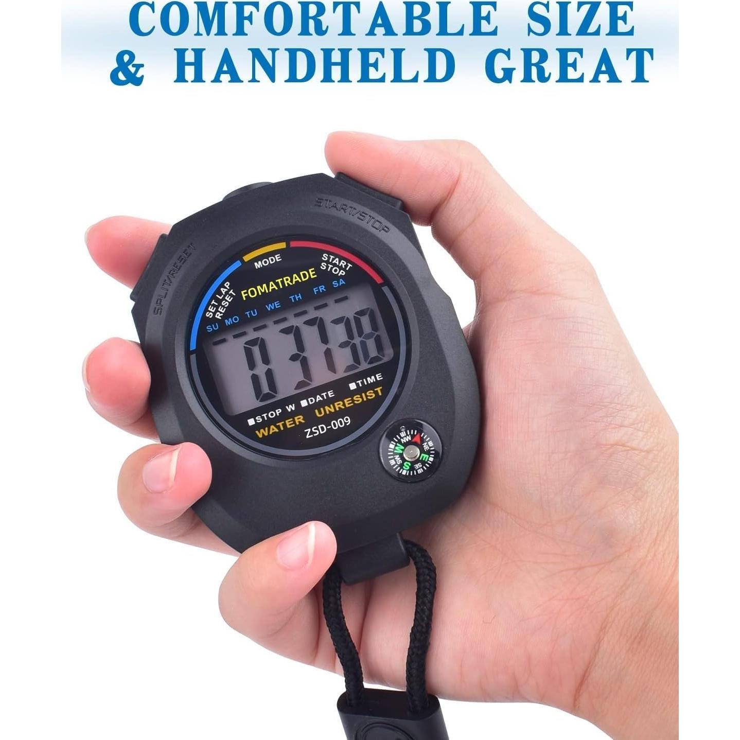 Cronómetro Digital Impermeable Fomatrade con Pantalla Grande