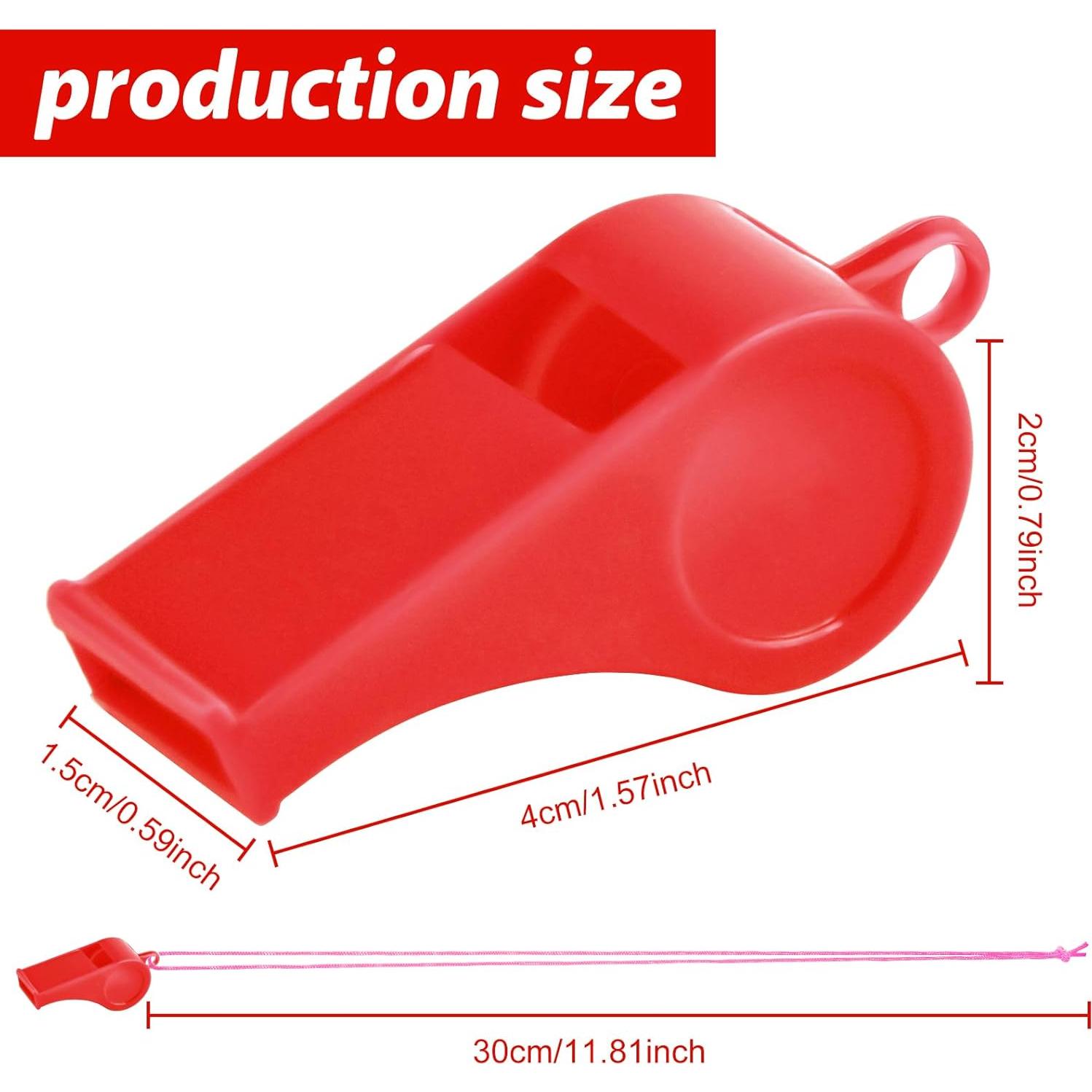 5 Silbatos de Emergencia Ruidosos Zuazaor PW-5P con Cuerda