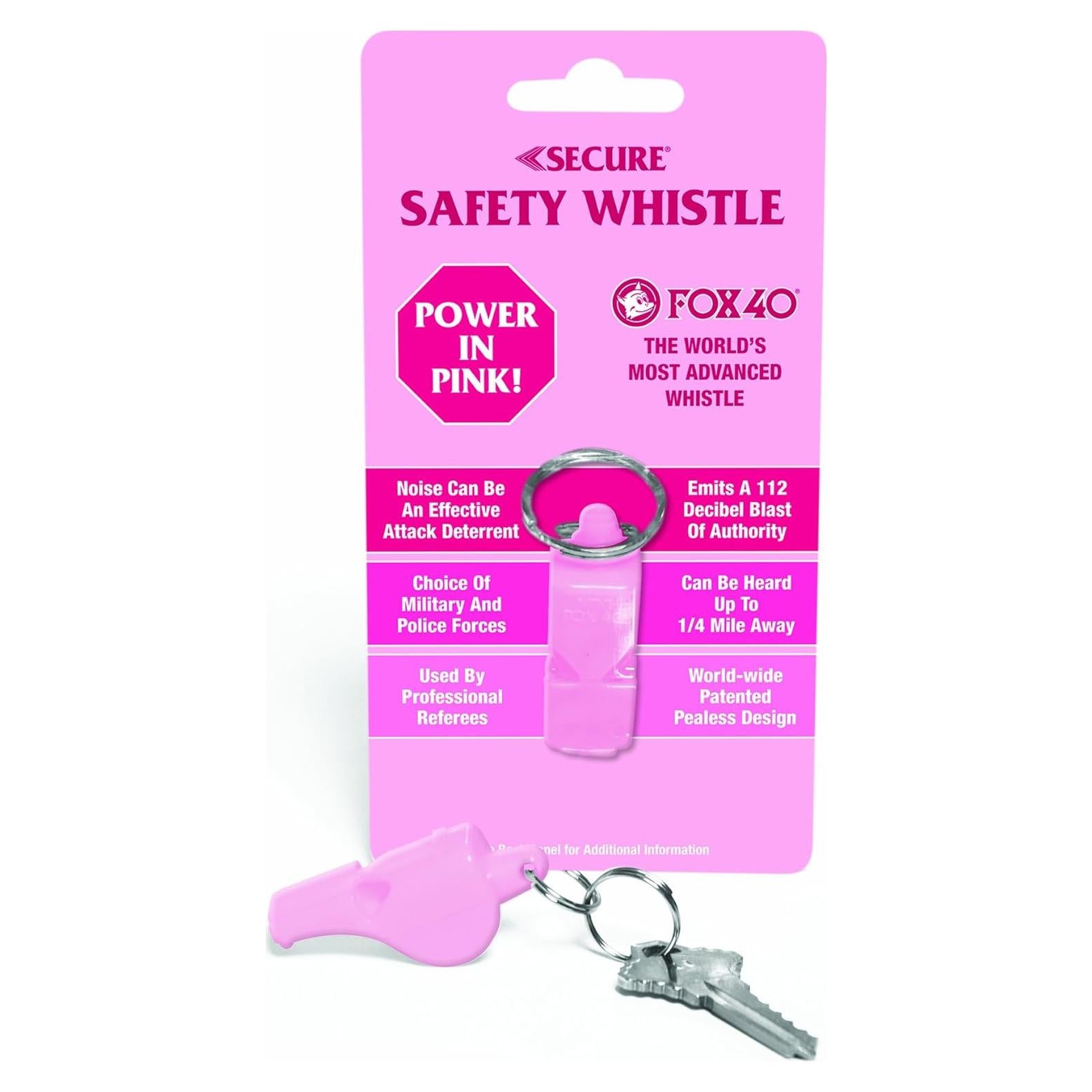 Silbato de Seguridad Pepper Enforcement 115 dB Rosa