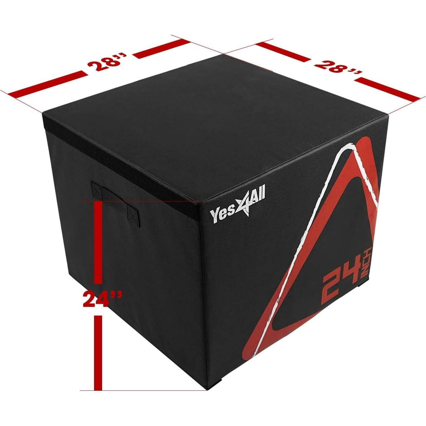 Caja Plyo Ajustable Yes4All 60.96 cm para Ejercicios Pliométricos