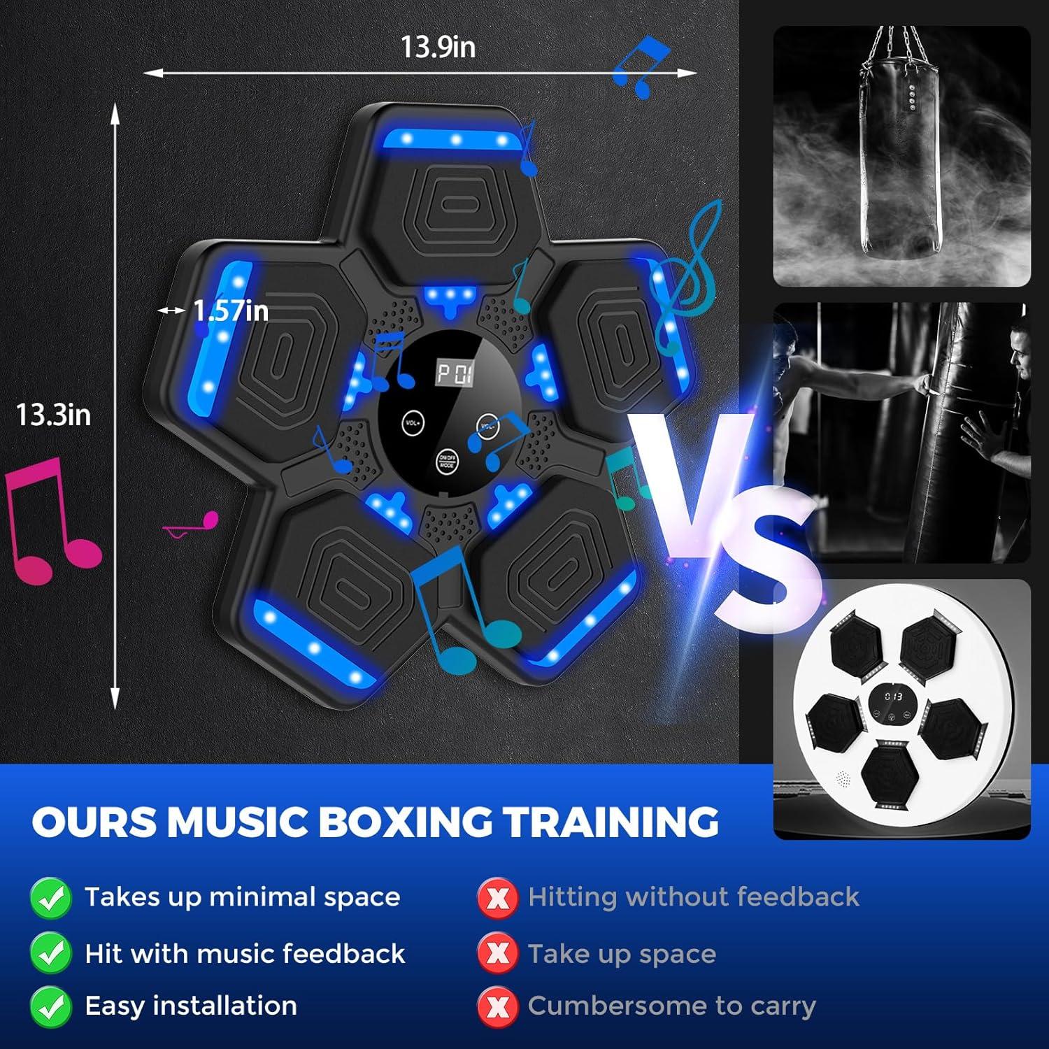 Máquina de Boxeo Musical LOLBOX 2025 con Guantes y Bluetooth