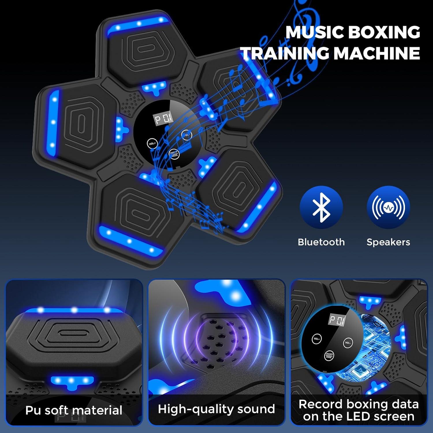 Máquina de Boxeo Musical LOLBOX 2025 con Guantes y Bluetooth