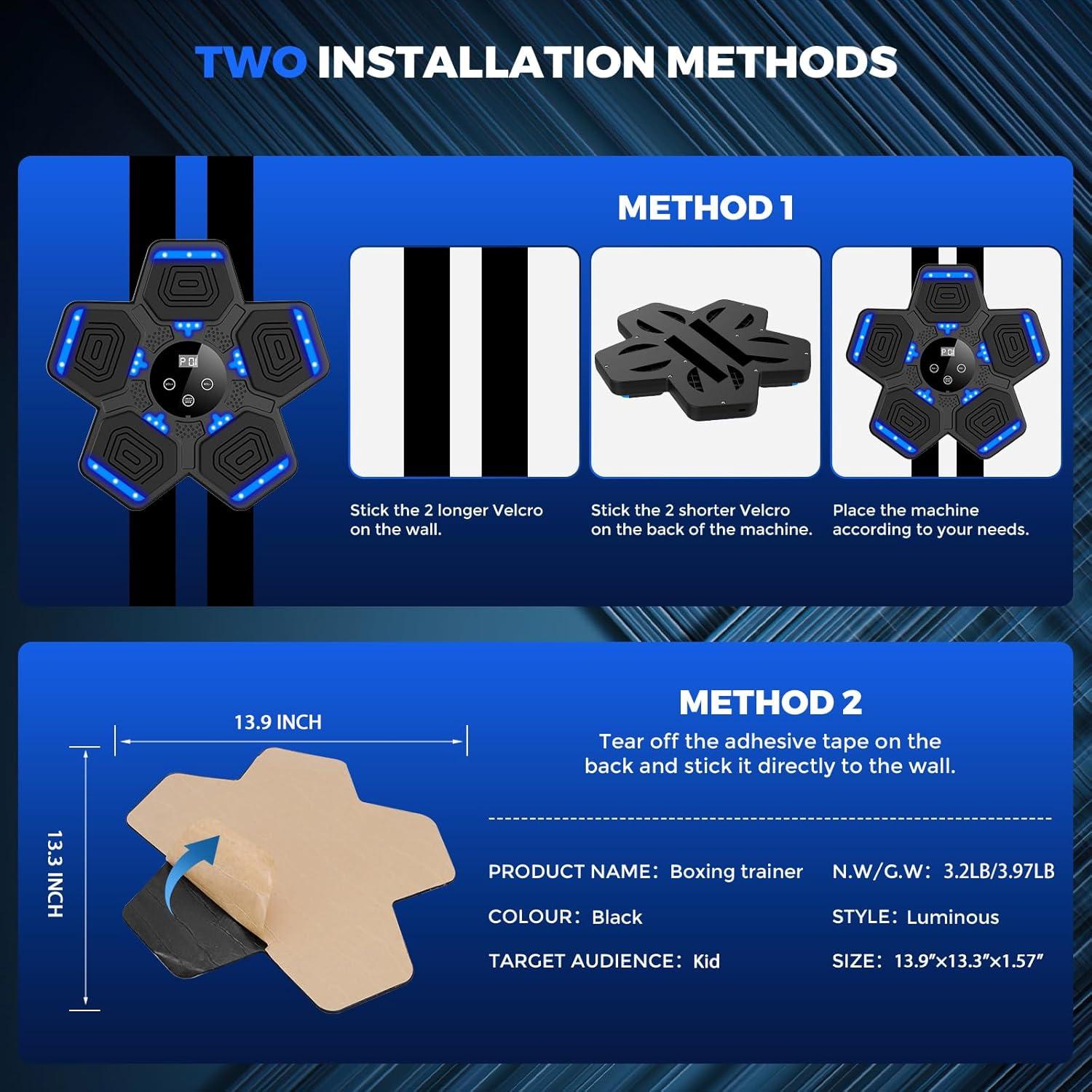 Máquina de Boxeo Musical LOLBOX 2025 con Guantes y Bluetooth