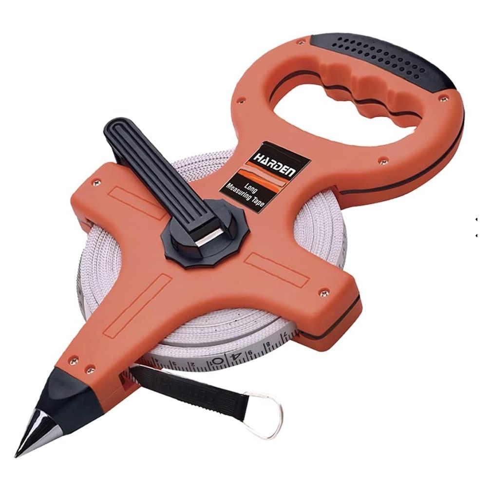 Cinta Métrica Edward Tools 30M Fibra de Vidrio Alta Resistencia