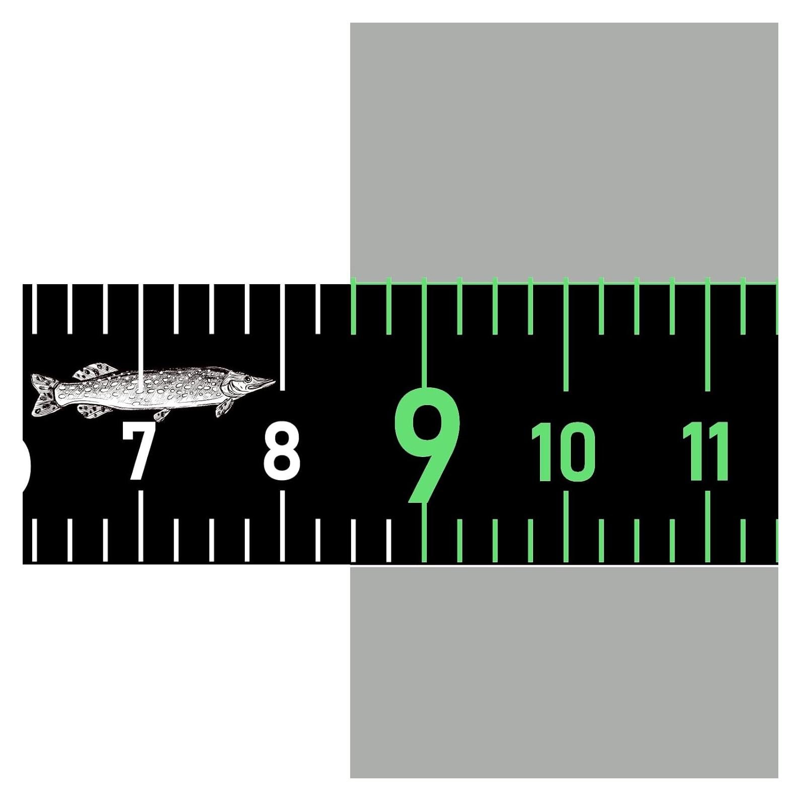 Regla de Pesca Autoadhesiva YXRIJDJ 130 cm Impermeable Negra