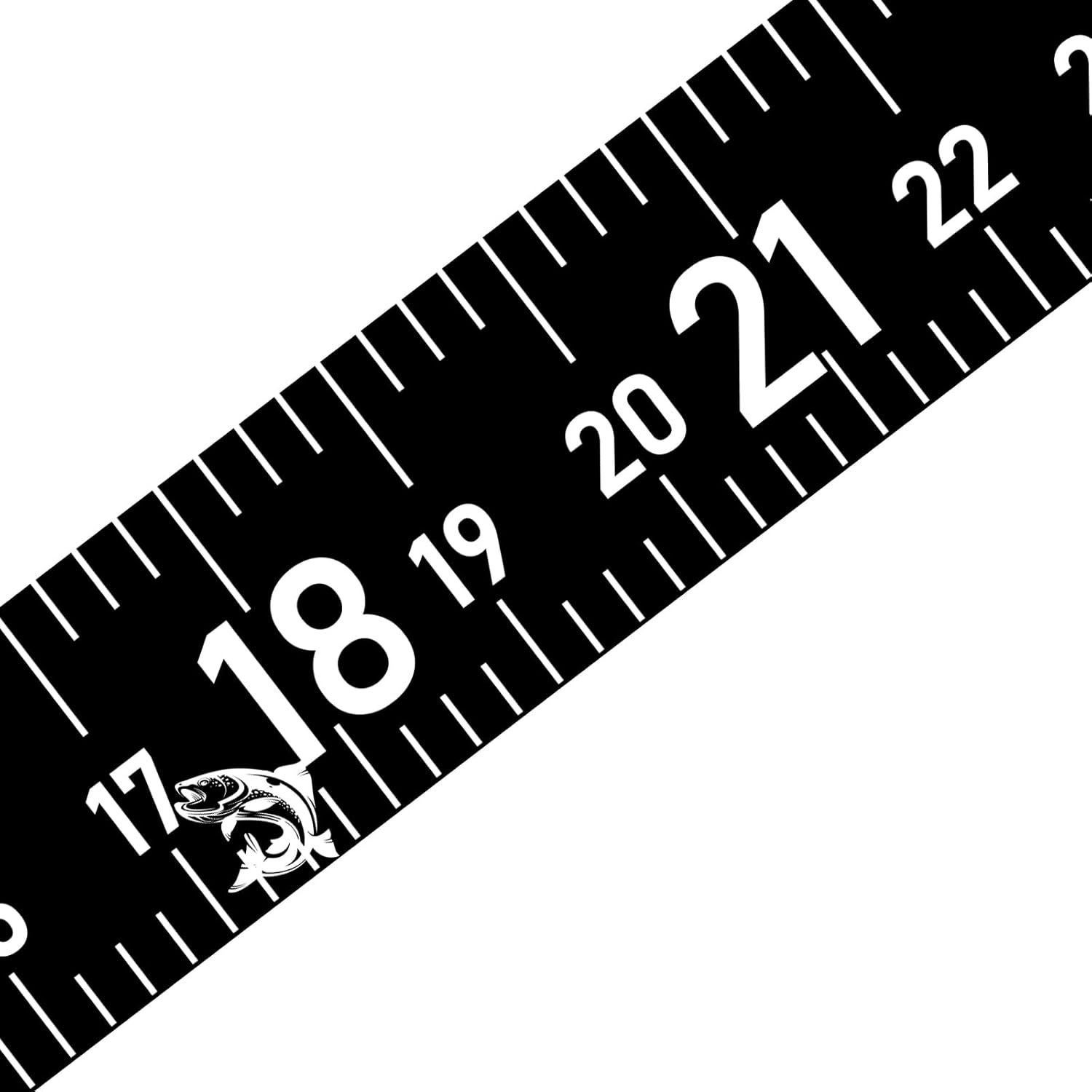 Regla de Pesca Autoadhesiva YXRIJDJ 130 cm Impermeable Negra