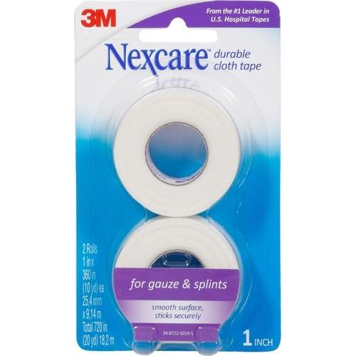 Cinta de Tela Durable Nexcare 2 Rollos 2.54 cm x 9.14 m