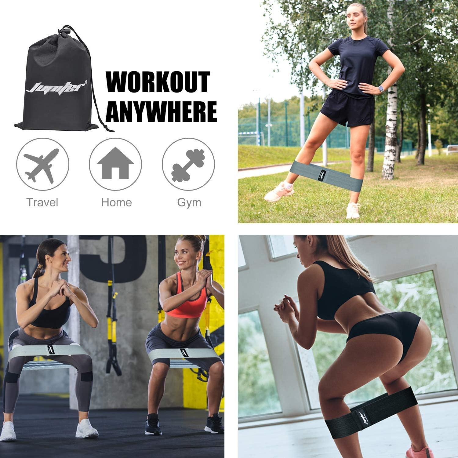 Bandas de Resistencia Jupiter para Glúteos y Piernas - Juego de 3