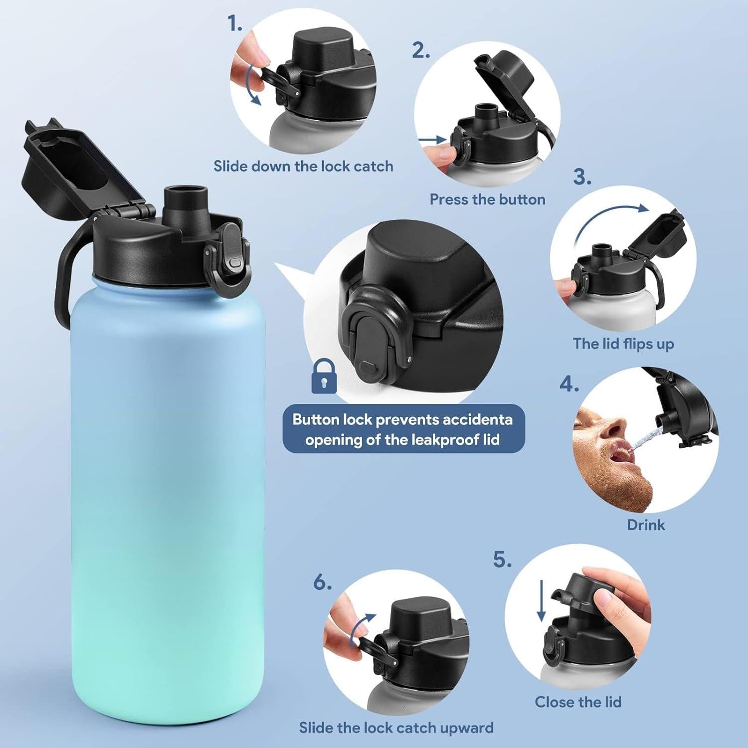 Tapa de Reemplazo para Botellas de Boca Ancha Bosizhang