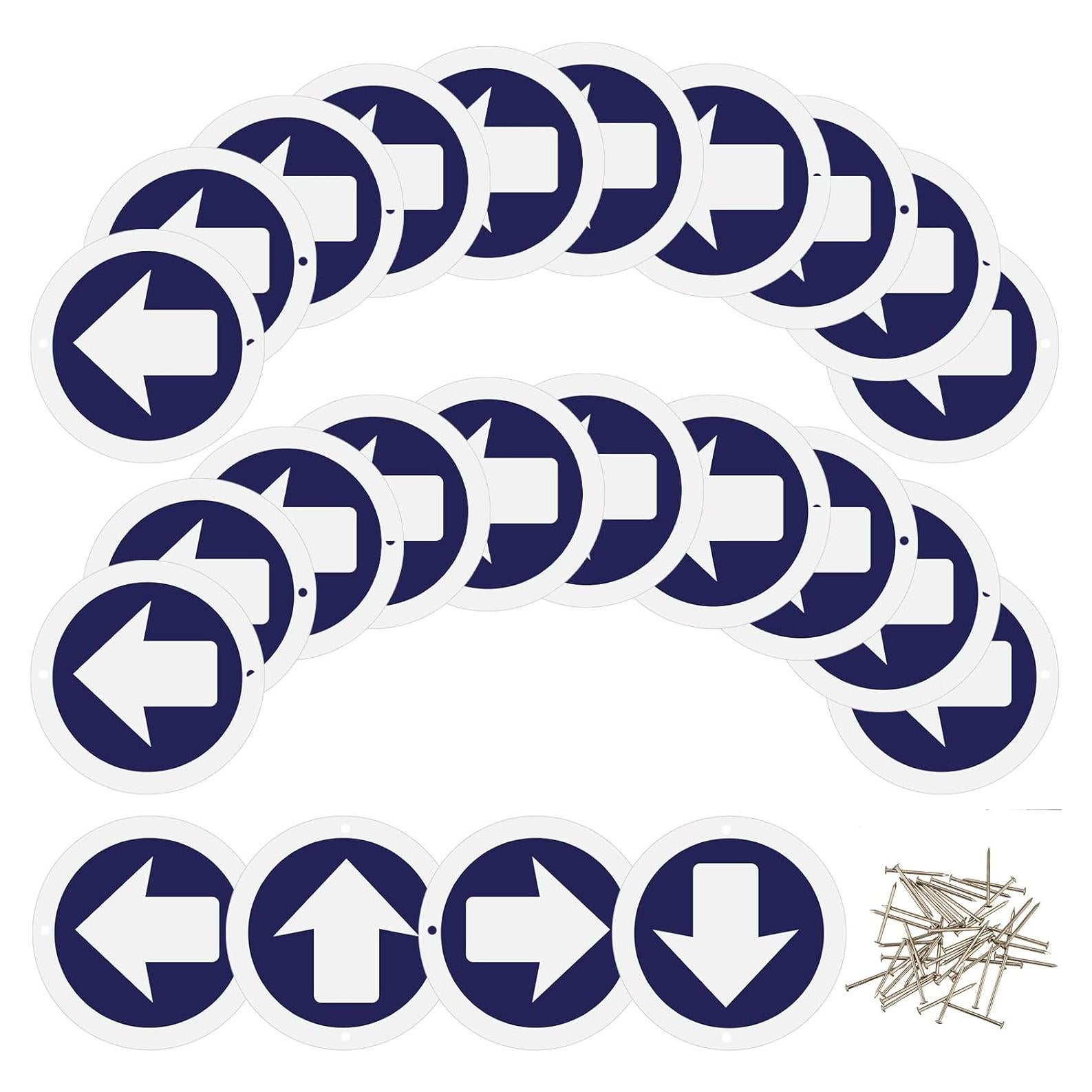 Marcadores de Sendero Reflectantes Amylove 24 Piezas 7.6 cm