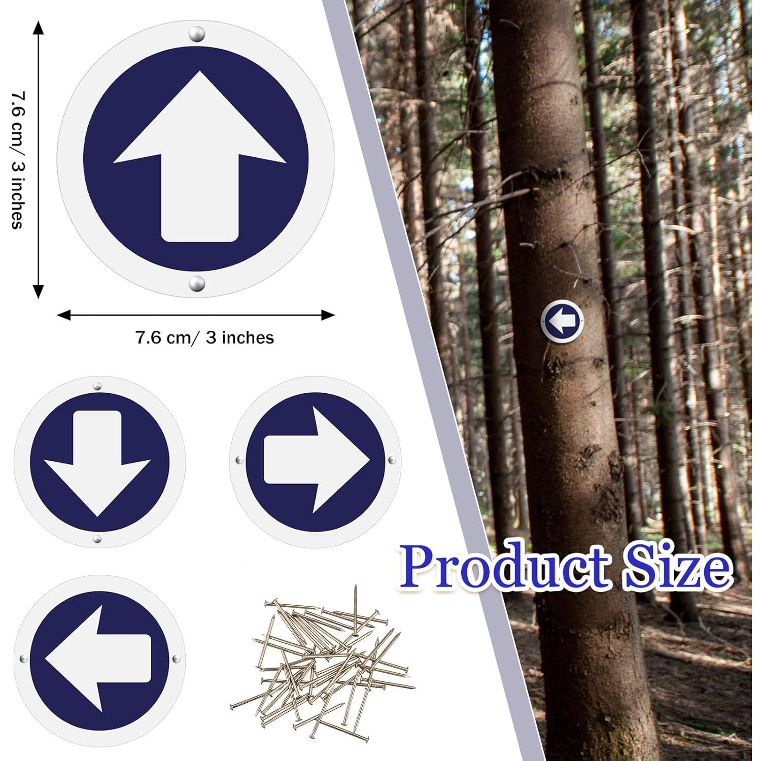 Marcadores de Sendero Reflectantes Amylove 24 Piezas 7.6 cm