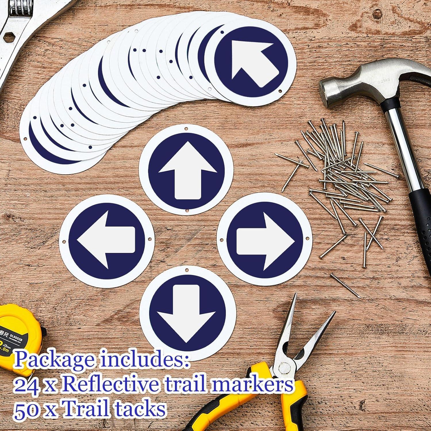 Marcadores de Sendero Reflectantes Amylove 24 Piezas 7.6 cm