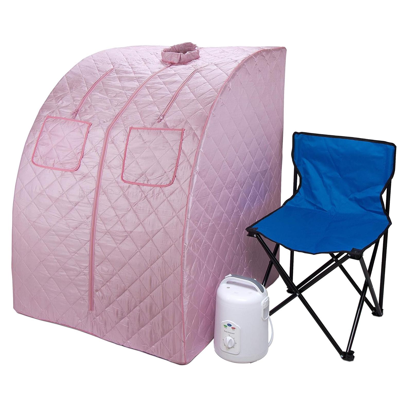 Sauna de Vapor Portátil Durasage DSS-XL01 800W Rosa