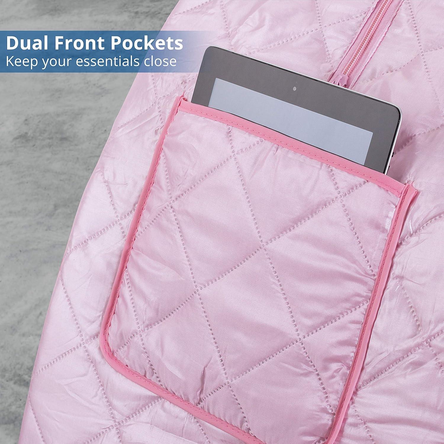 Sauna de Vapor Portátil Durasage DSS-XL01 800W Rosa