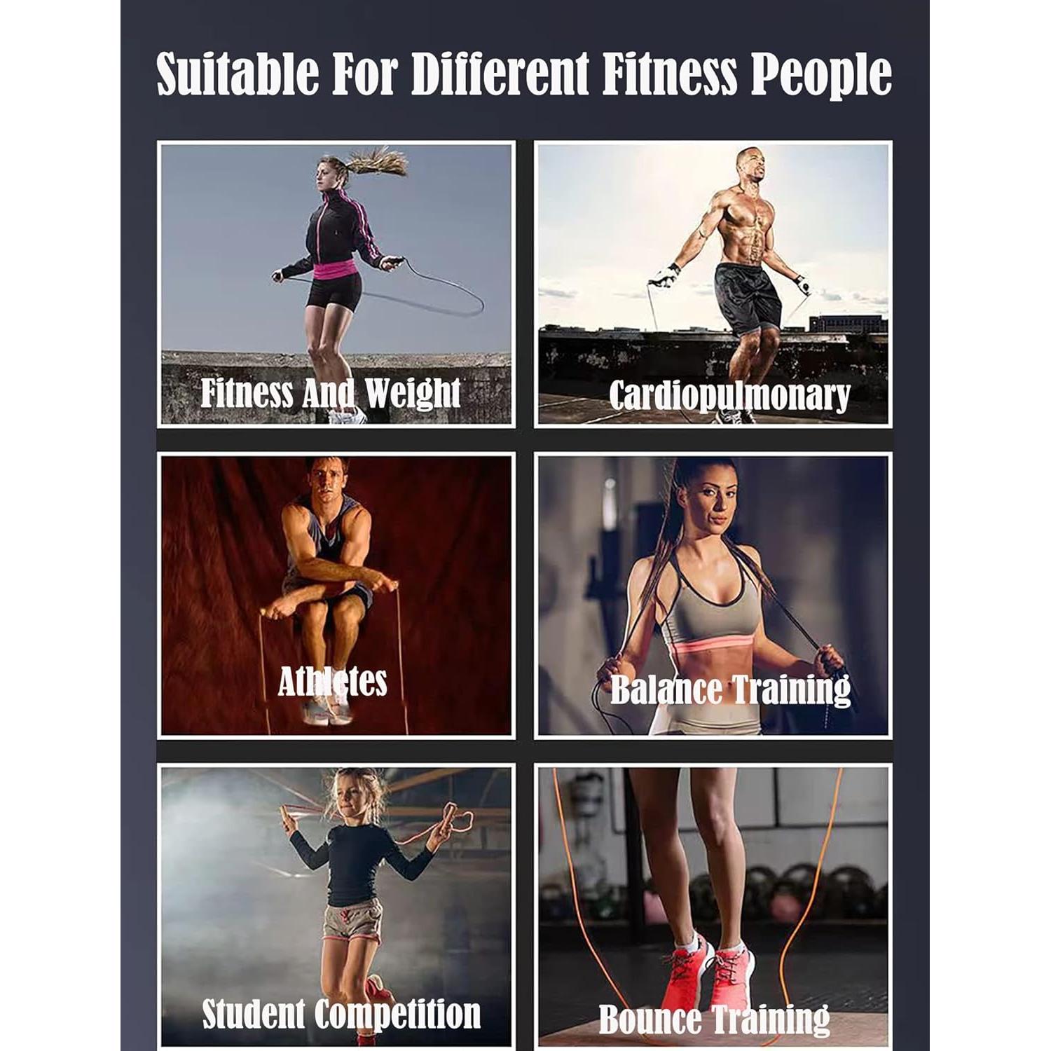 Cuerda de Salto Ajustable BOZKOA con Peso para Fitness