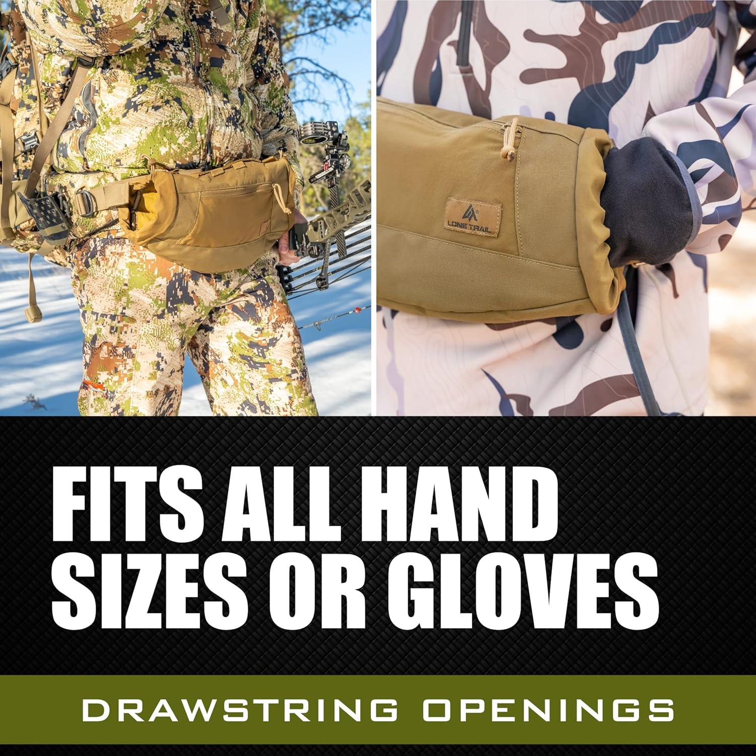 Bolsa Calentadora de Manos Lone Trail Manopla 2.0 Repelente Agua