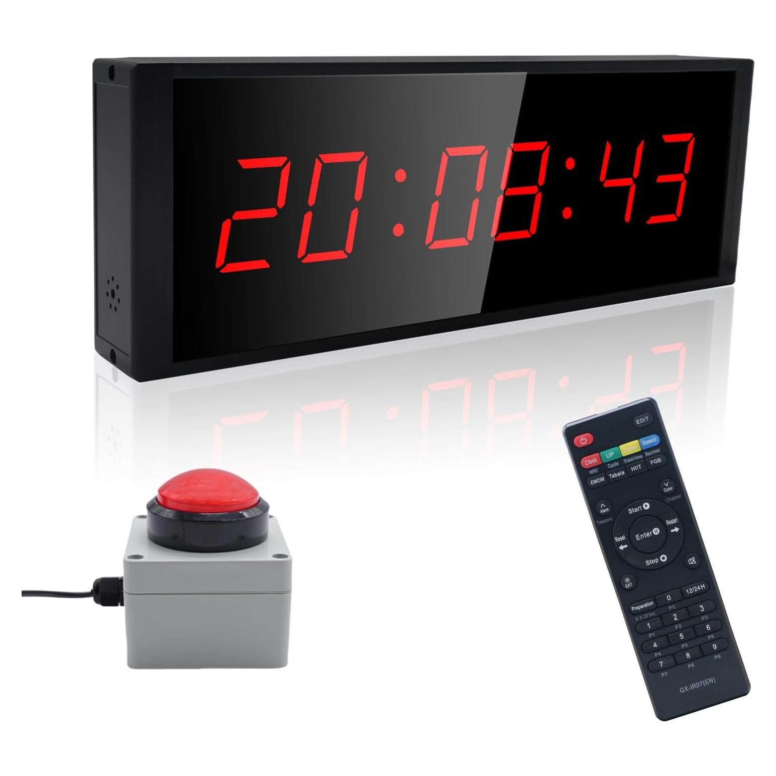 Temporizador Digital de Gimnasio F-Winner con Control Remoto