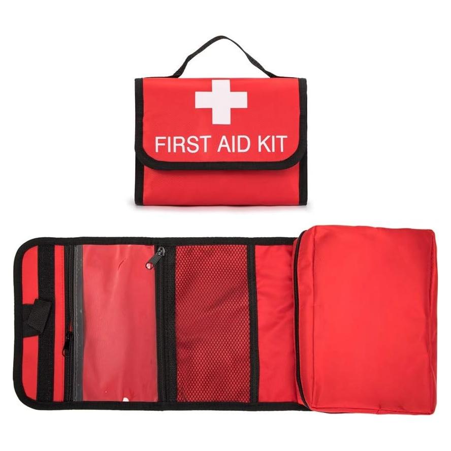 Bolsa de Primeros Auxilios Jipemtra Roja Plegable 48x21x4cm