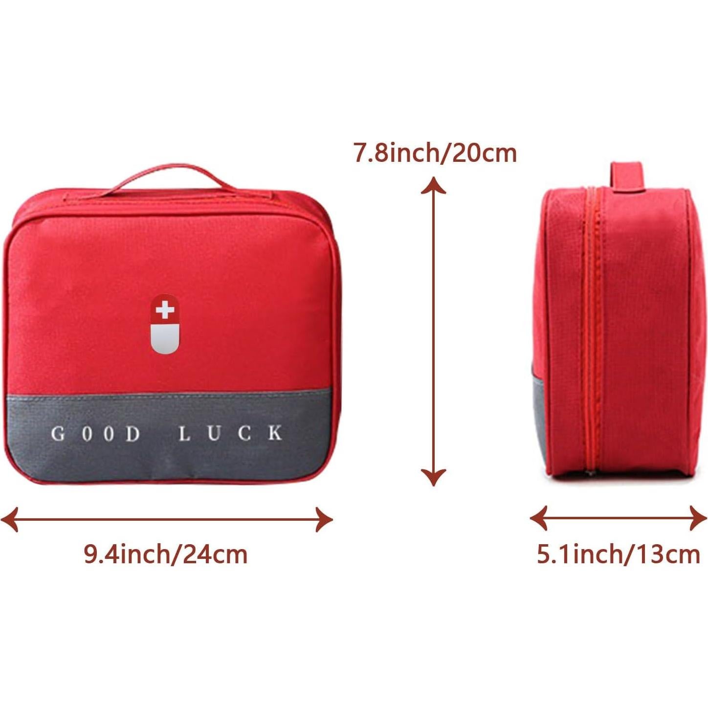 Bolsa de Botiquín de Primeros Auxilios Wesoke Roja 24x20x13cm