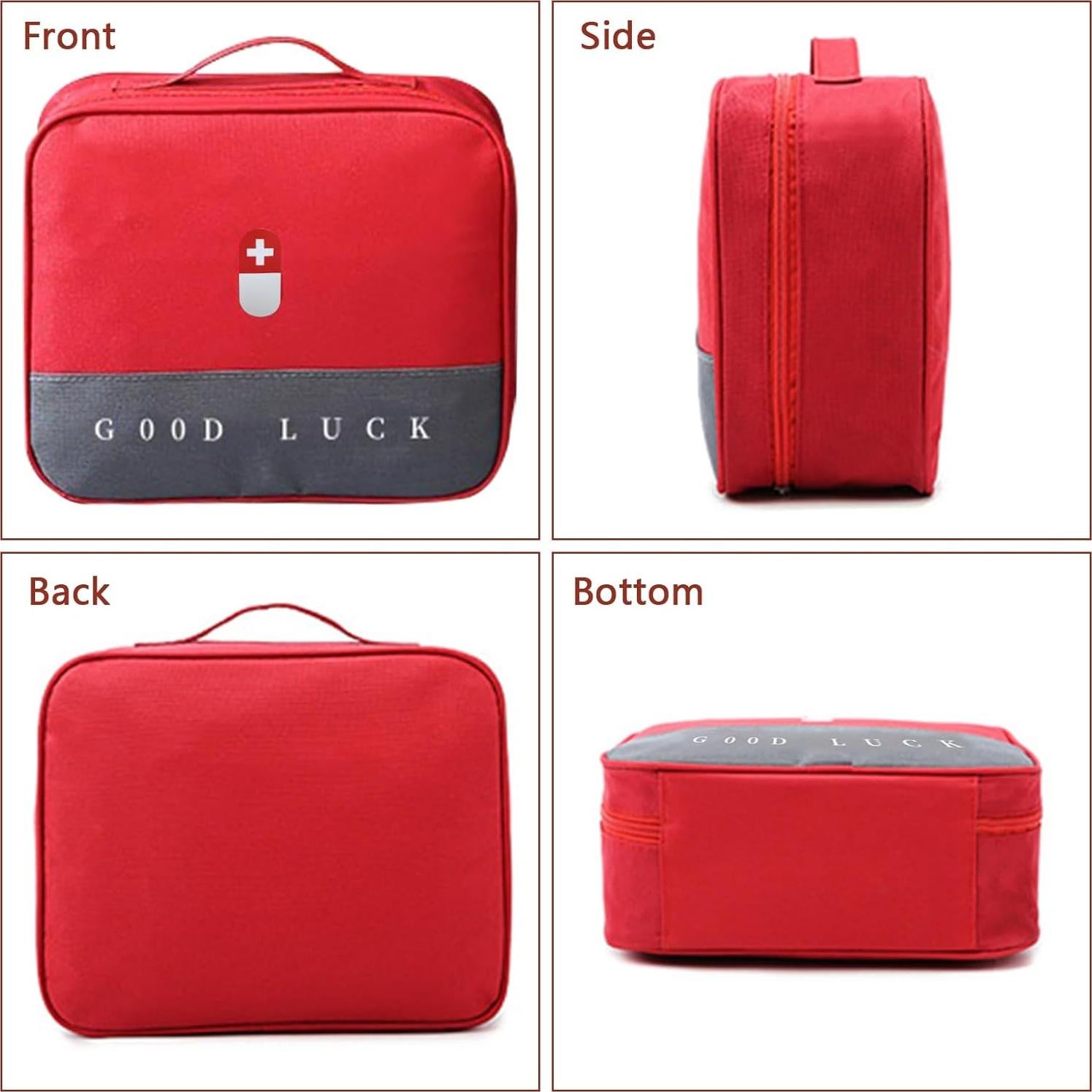 Bolsa de Botiquín de Primeros Auxilios Wesoke Roja 24x20x13cm