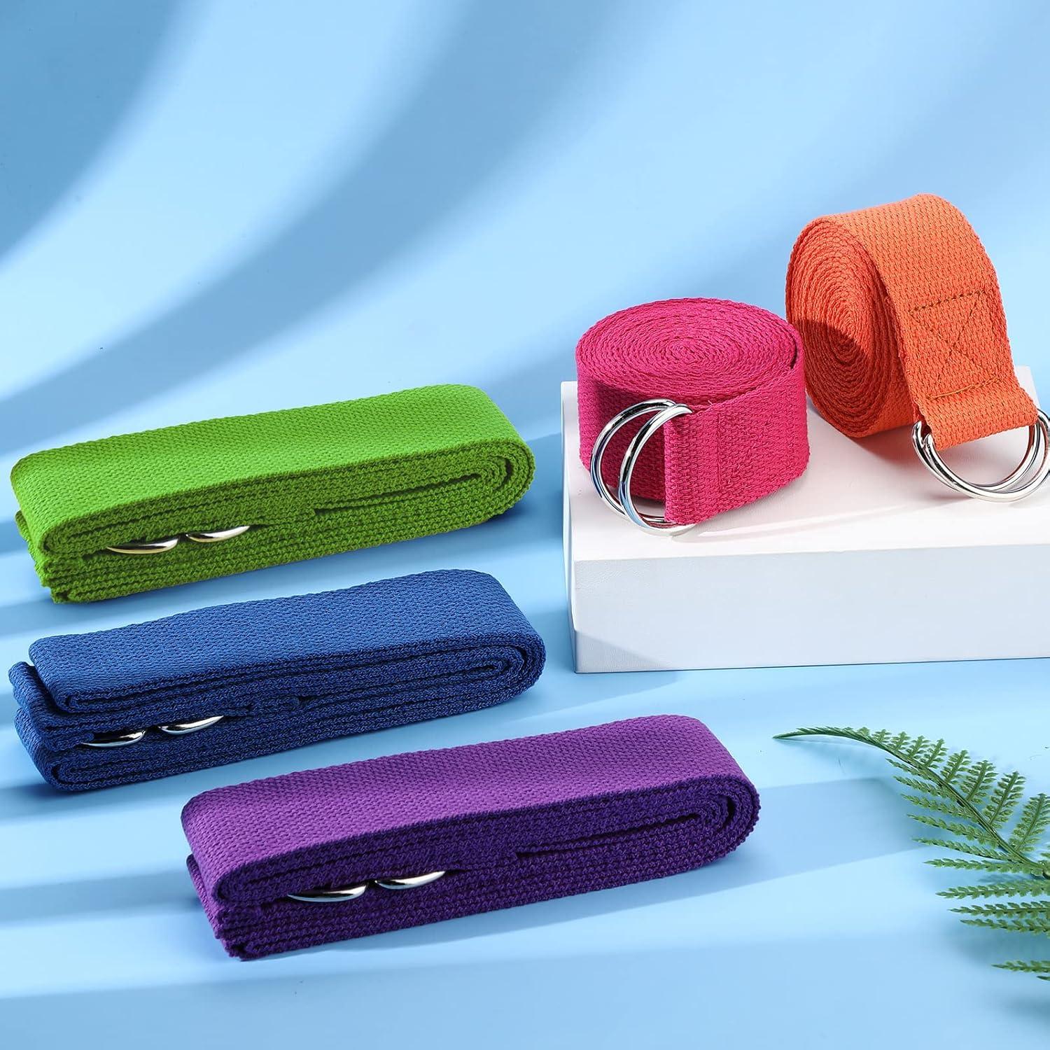 10 Correás de Yoga Ajustables Hanaive 250 cm 5 Colores