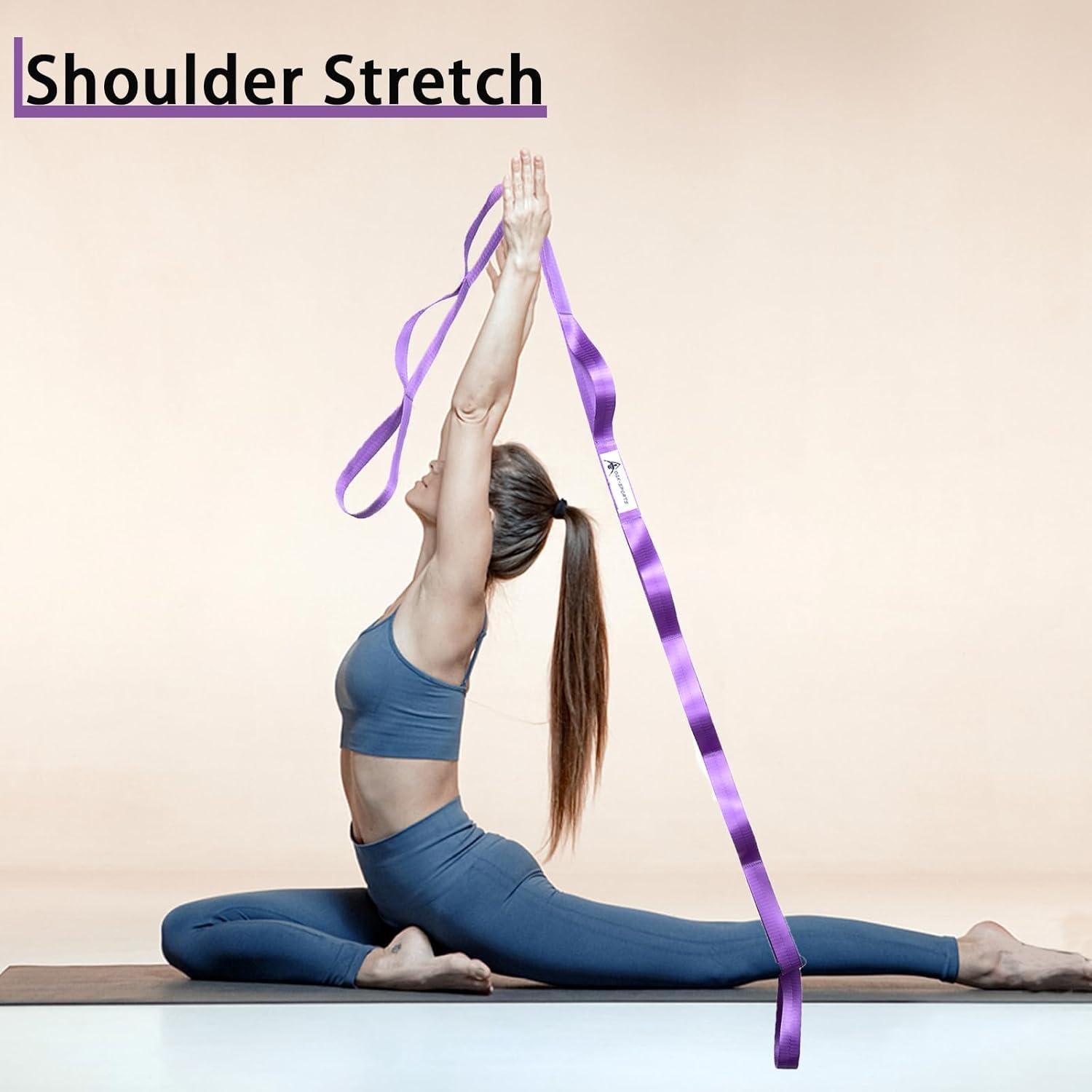 Correa de Estiramiento Oak-Sports de Nylon para Yoga y Pilates