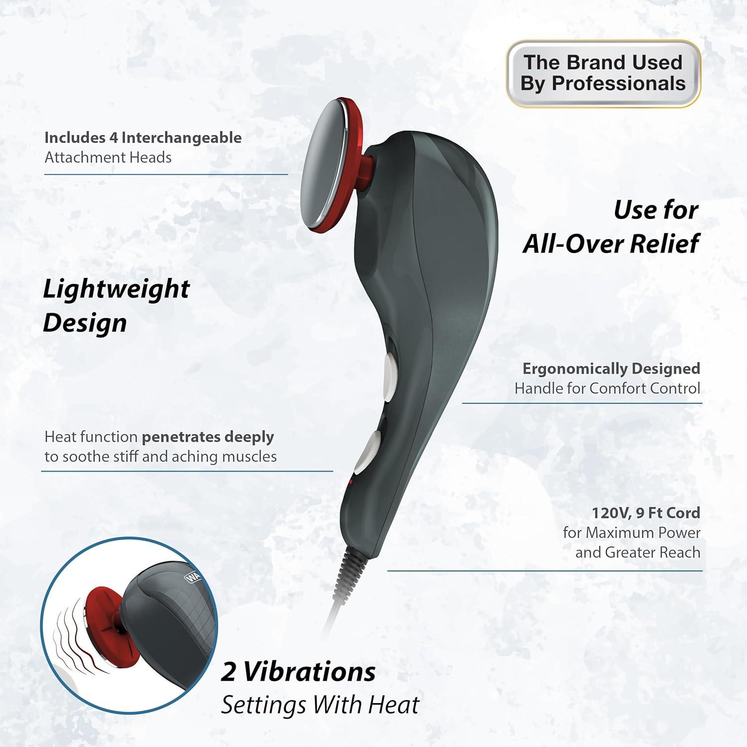 Masajeador Terapéutico Vibratorio Wahl 4196-1201 con Calor