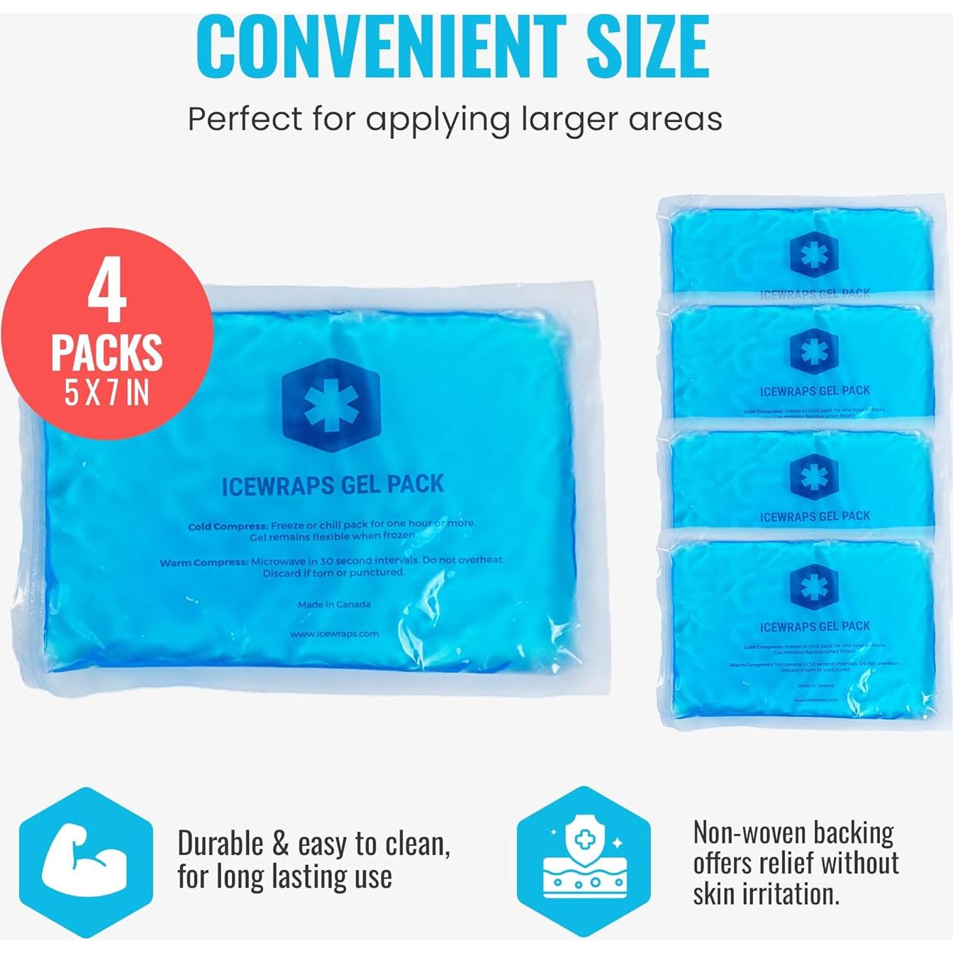 Paquete de Hielo Reutilizable ICEWRAPS 5x7" - Alivio Dolor