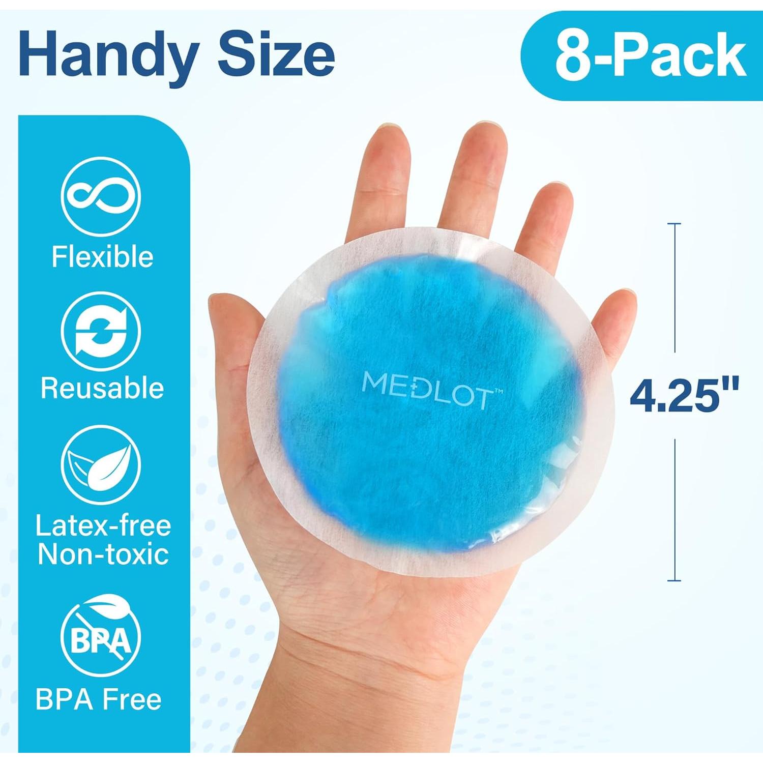 Pack de Hielo Reutilizable LotFancy - 8 Paquetes de Gel 10.8 cm